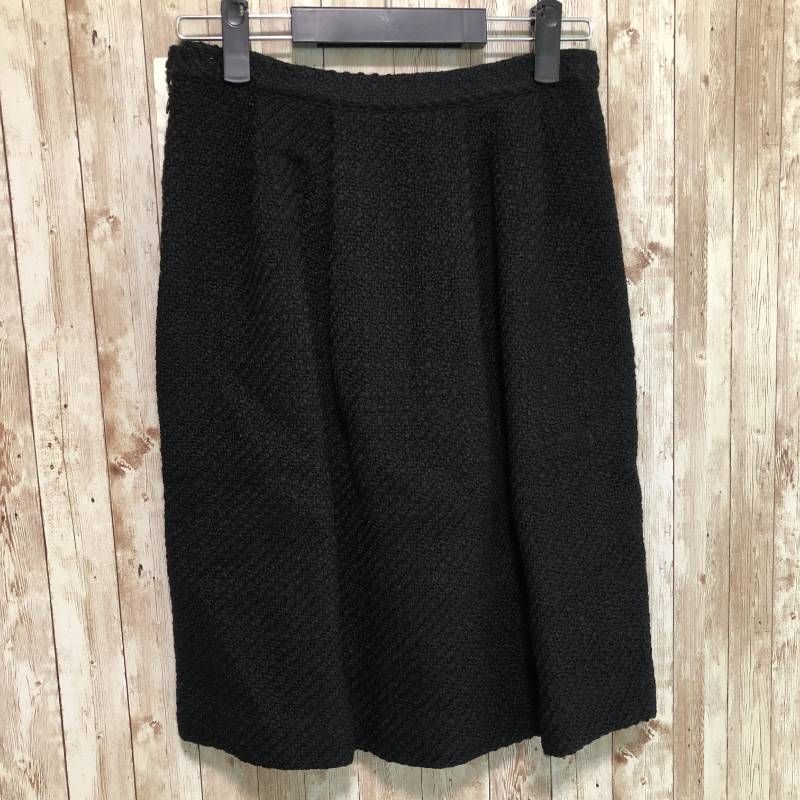 コ GRANDMA MAMA DAUGHTER グランマ ママ ドーター ツイードスカート ブラック 1サイズ Mサイズ相当