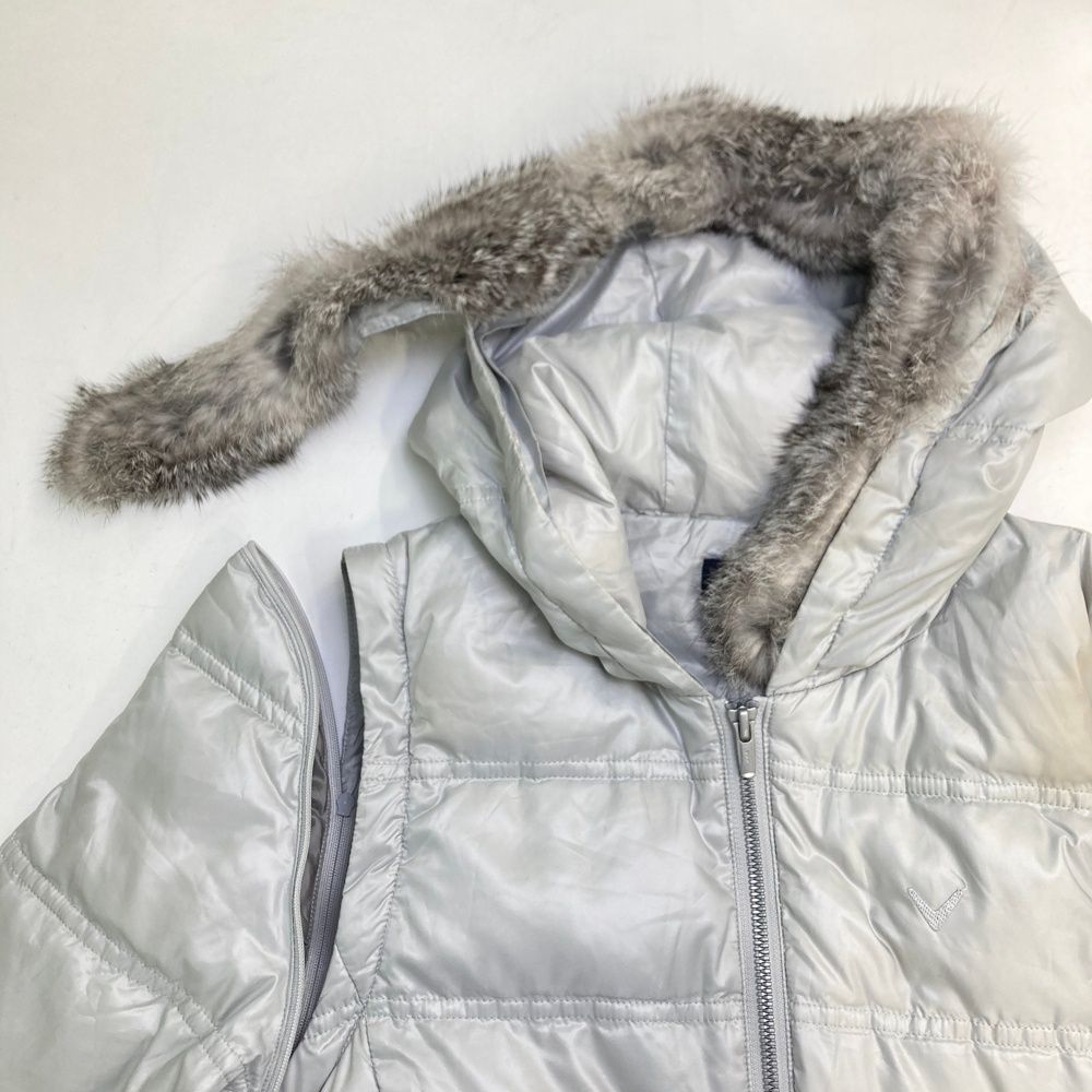 サイズ：M CALLAWAY キャロウェイ 2way ダウンジャケット グレー系