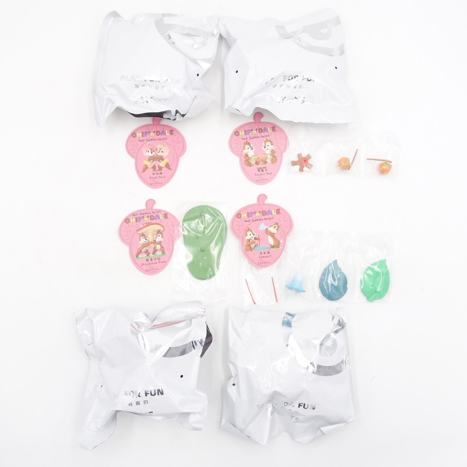 52TOYS チップ＆デール 大親友シリーズ フィギュア 全８種 内袋 BLINDBOX ディズニー Disney 約9cm