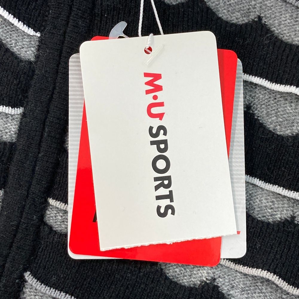 サイズ：44 M.U SPORTS エムユースポーツ 蓄熱 ウール混 長袖ニット