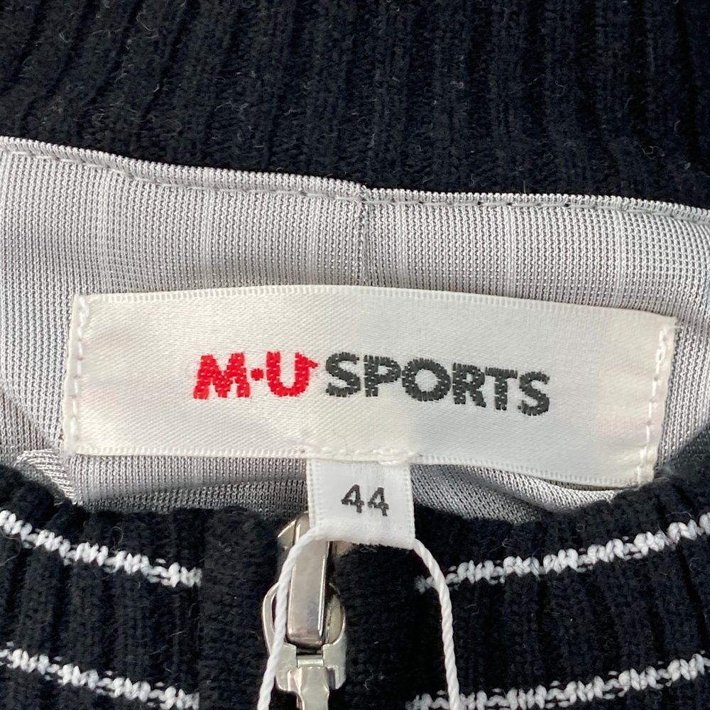 サイズ：44 M.U SPORTS エムユースポーツ 蓄熱 ウール混 長袖ニット
