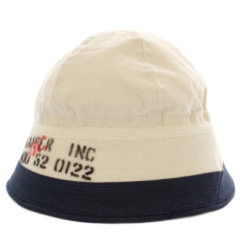 ワイパー WAIPER.inc U.S.NAVY セーラーハット STENCIL USNA VINTAGE キャンバス ハット M 生成り ネイビー WP 1118 G
