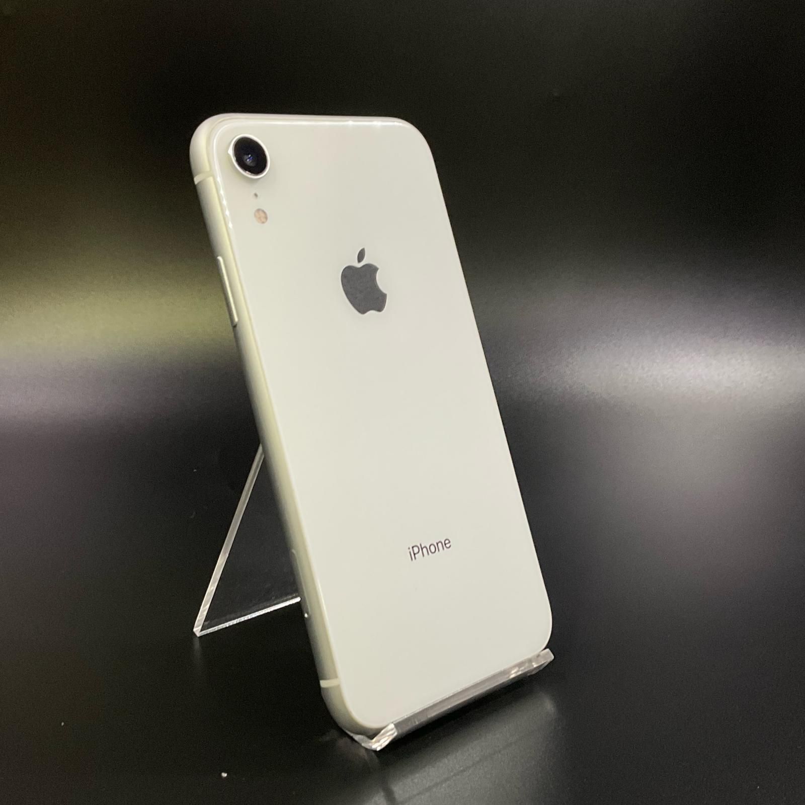 iPhone XR 64GB ホワイト au 白ロム 81%【最速発送】【難有