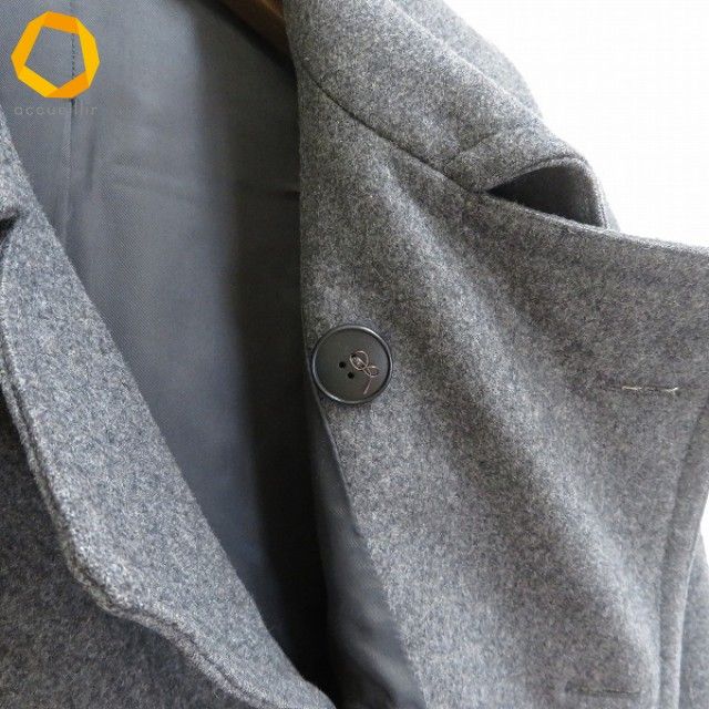 メンズ #w アーペーセー A.P.C ピーコート M グレー ウール 毛 100 