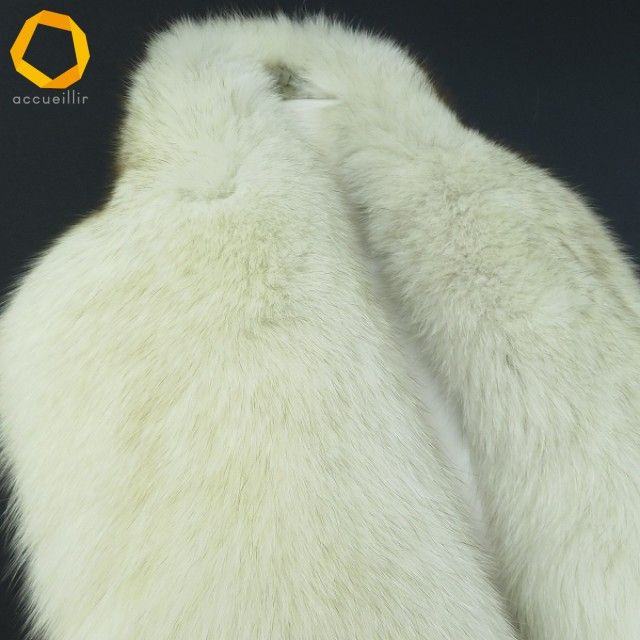 【激安大特価！】 w サガフォックス SAGAFOX ストール ショール オフホワイト系 ミックス フォックスファー 毛皮 ティペット レディース 966760 k01 【品質保証】