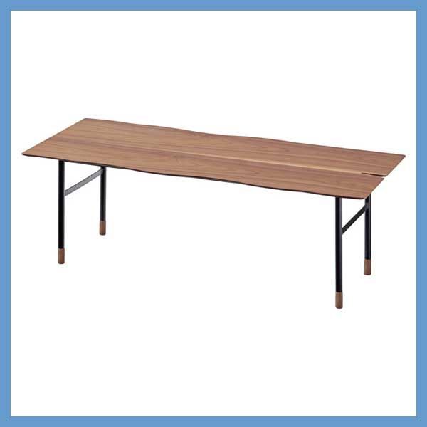 天然木化粧繊維板のセンターテーブル 約W110×D48.5×H38cm No.92 ウォルナット