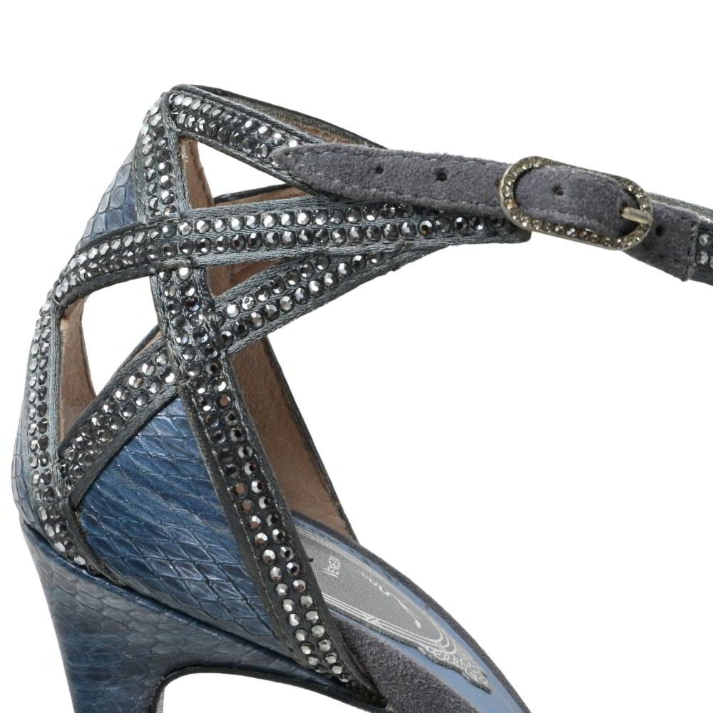  Rene Caovilla MAUVE SATIN STRASS ラインストーン サンダル サンダル ミュール 靴