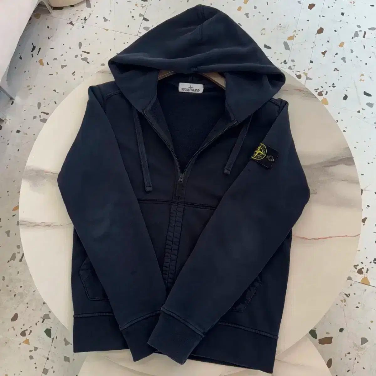 STONE ISLAND ストーンアイランド フーディ ジップアップ ネイビー