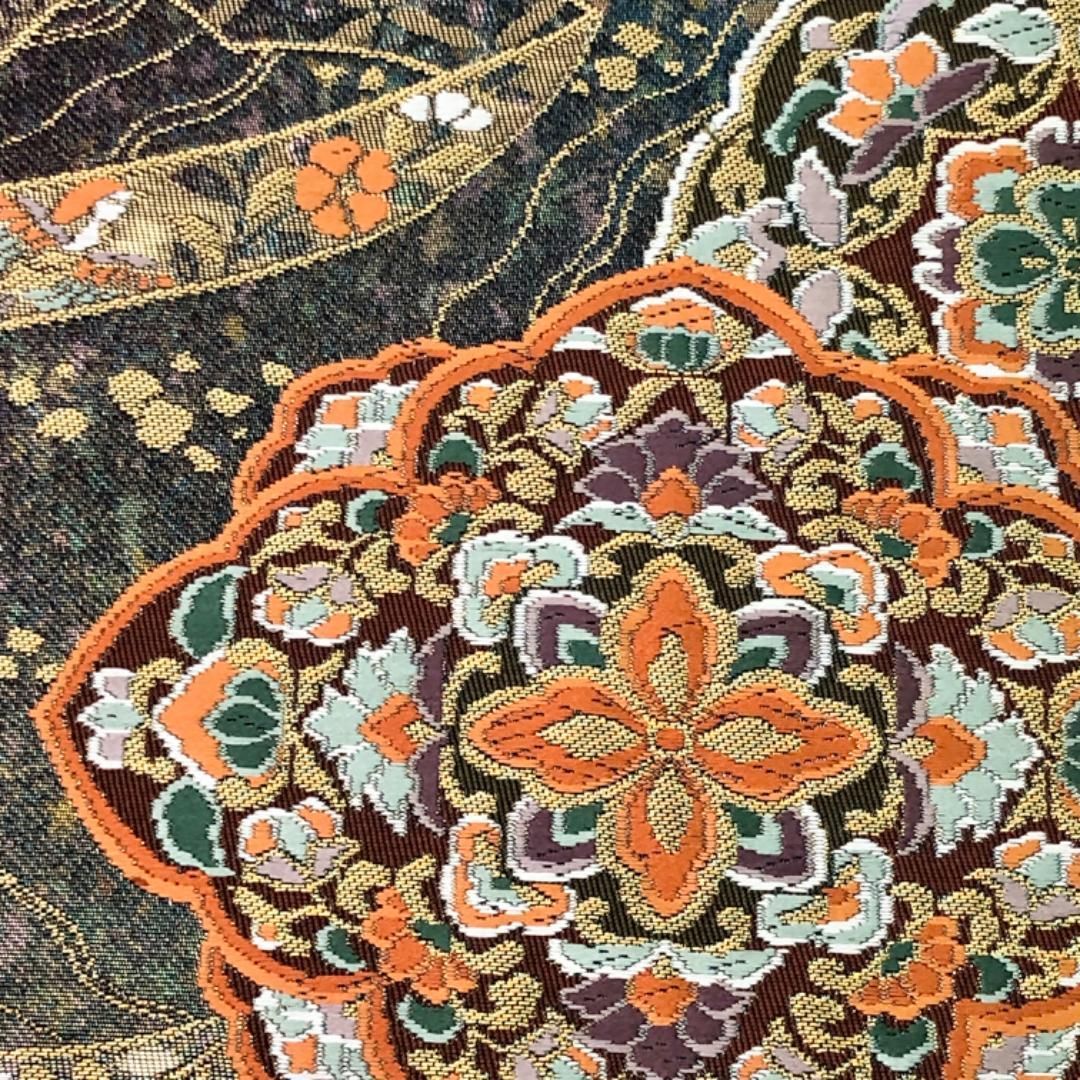 流水小袖華文 熨斗に華柄模様