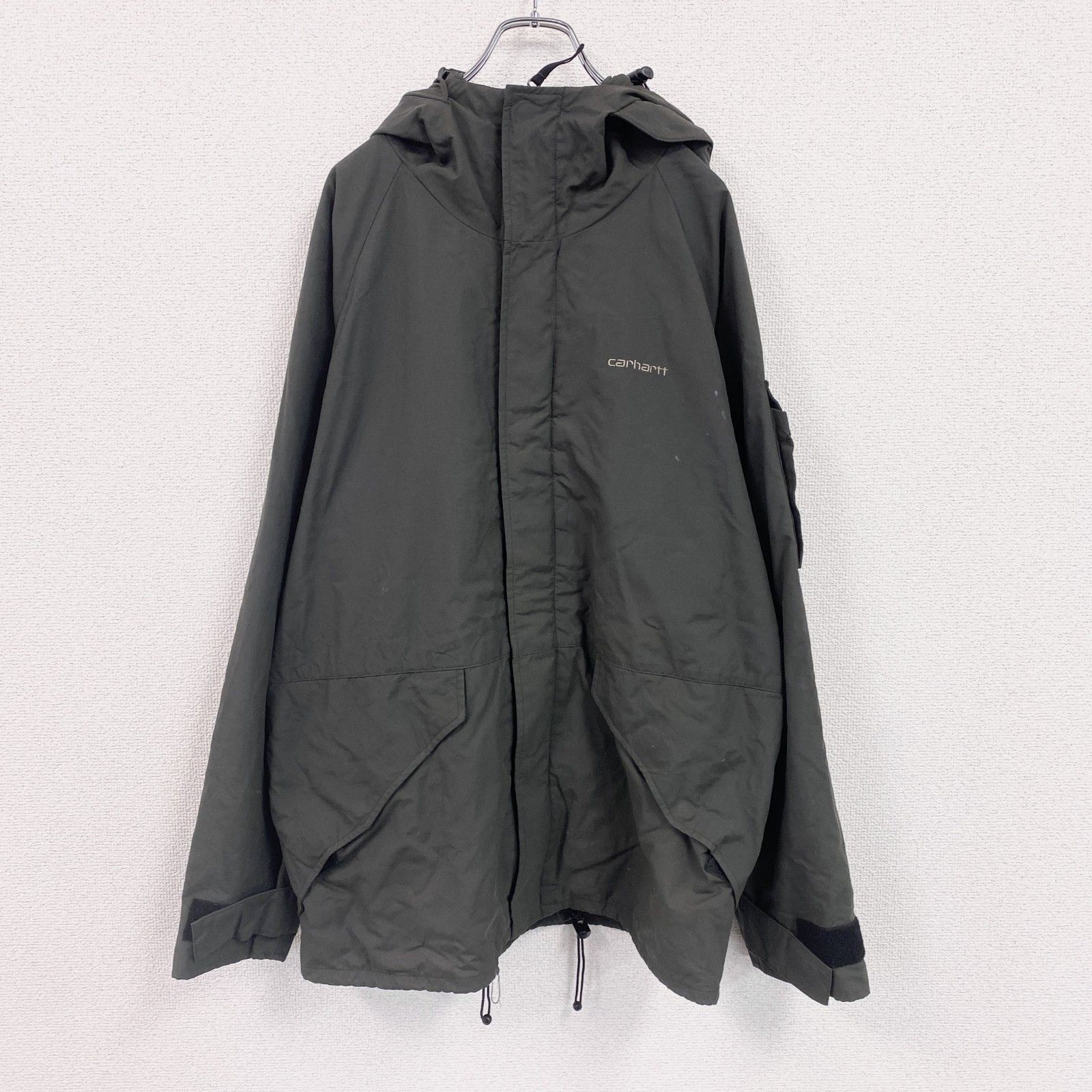 古着 carhartt カーハート オイルドナイロンジャケット プロスペクタージャケット カーキ Lサイズ