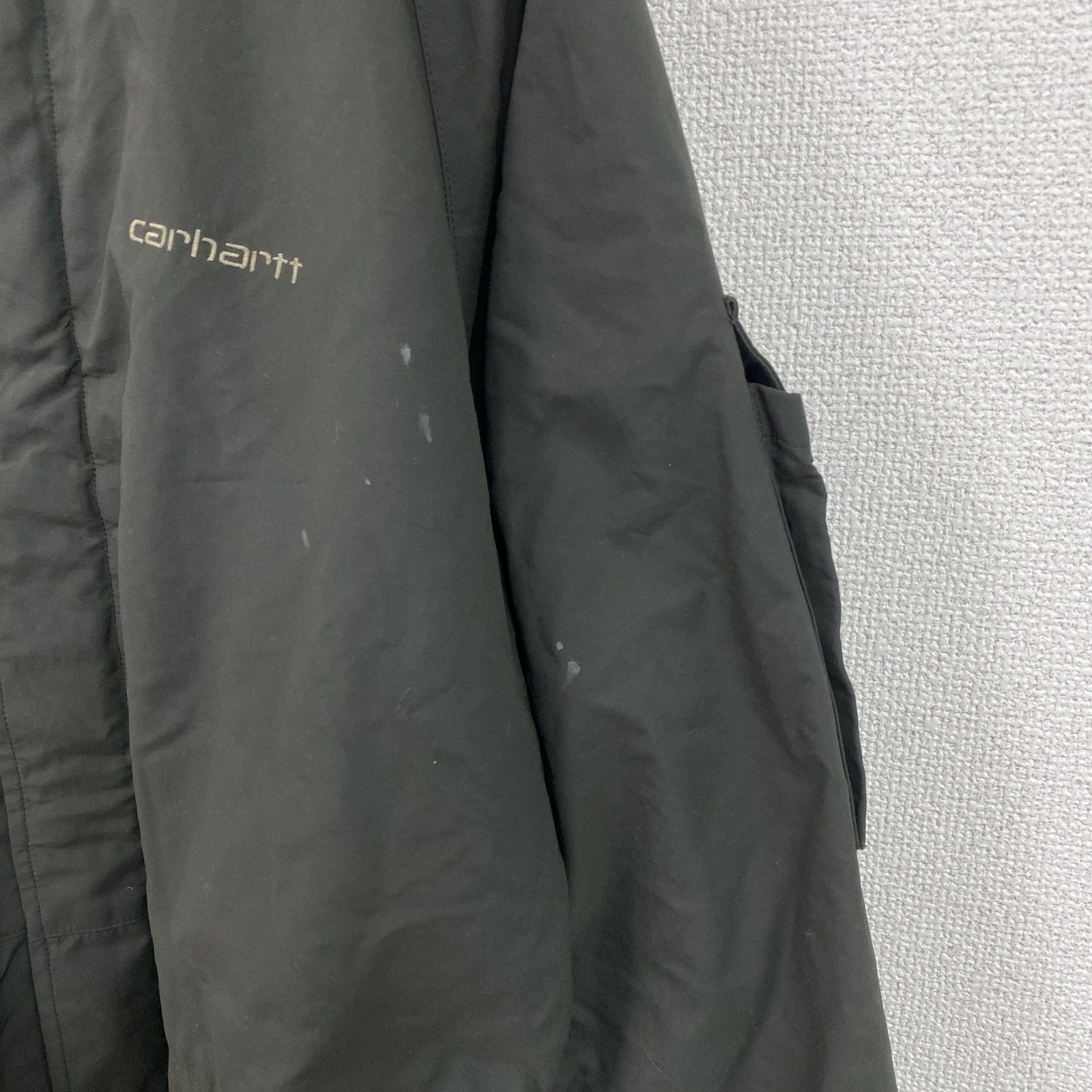 古着 carhartt カーハート オイルドナイロンジャケット プロスペクタージャケット カーキ Lサイズ KANDAIZUMI_COM
