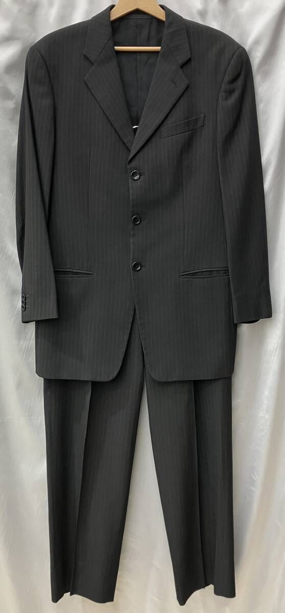 ARMANI COLLEZIONI アルマーニコレツィオーニ 上下セット セットアップ メンズ 黒 ブラック イタリア製