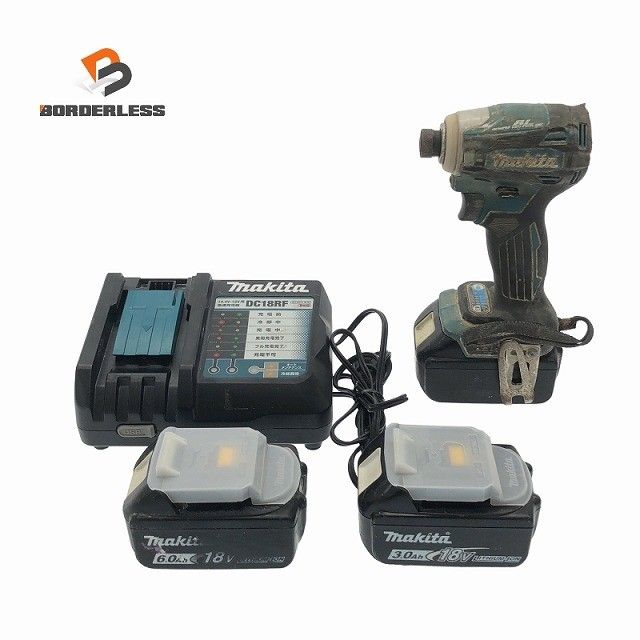 品 makita マキタ 18V 充電式インパクトドライバ TD172D バッテリー3個 18V 6.0Ah 充電器付き 電動工具 締め付け117568