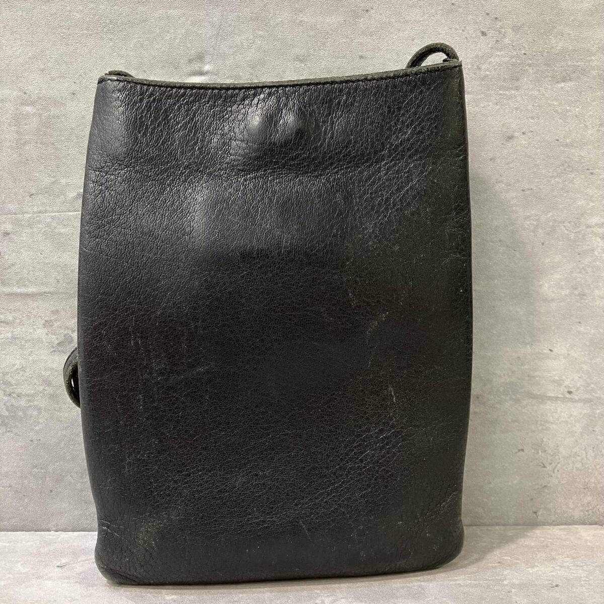 JEAN PAUL GAULTIER leather shoulder porch レザーショルダーポーチ ブラック ジャンポールゴルチエ