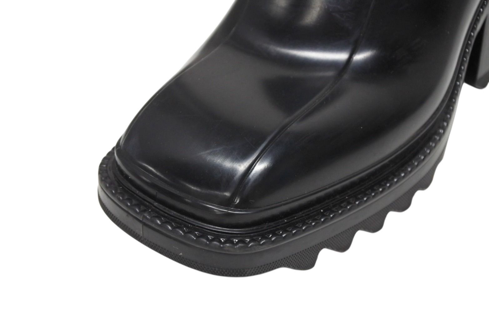  Chloe クロエ ロングブーツ サイズ38 ラバー ブラック ルーマニア製 4 b 007538 ロングブーツ ブーツ