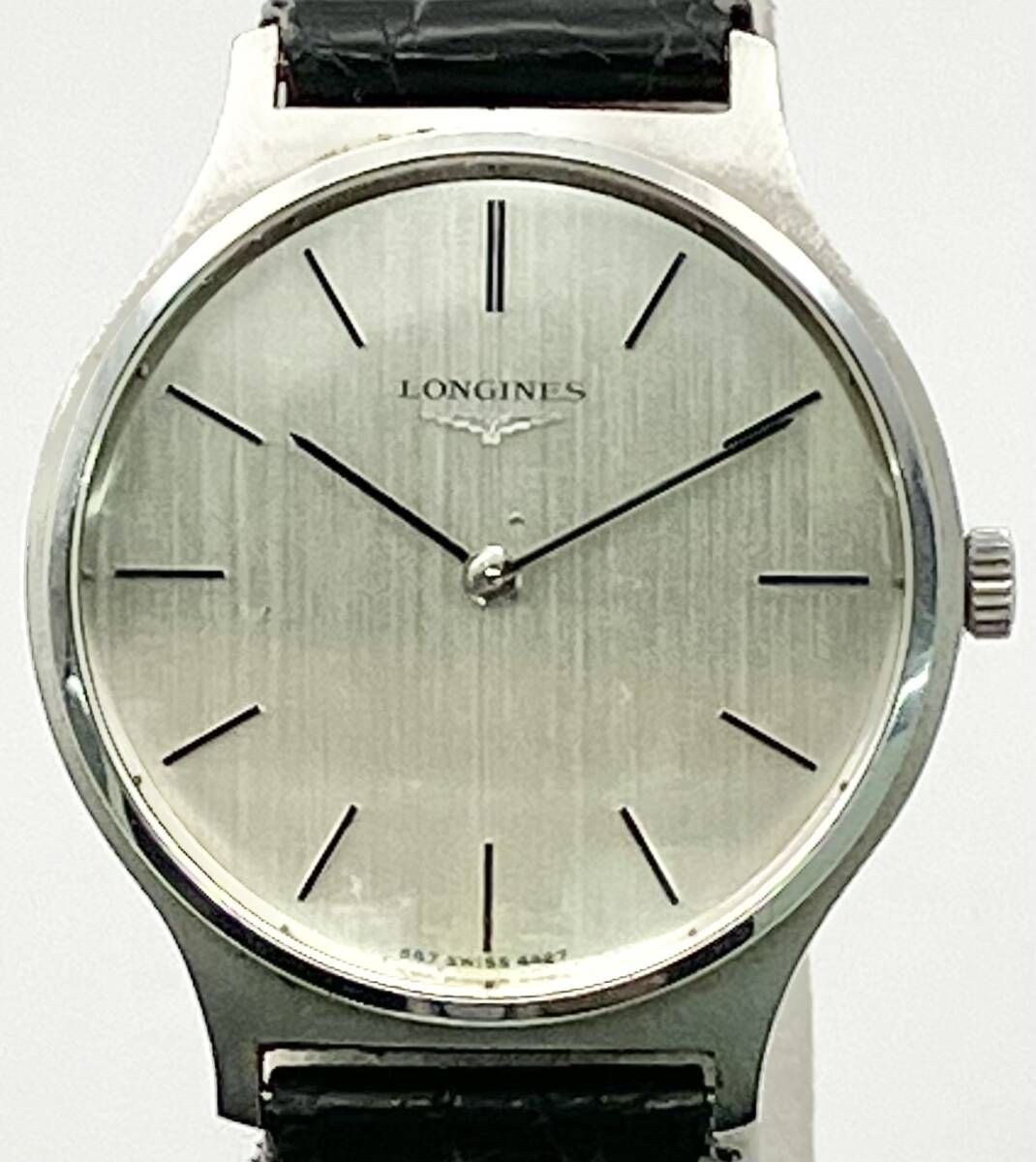 ジャンク LONGINES ロンジン 二針 アンティーク 手巻き ベルト非純正