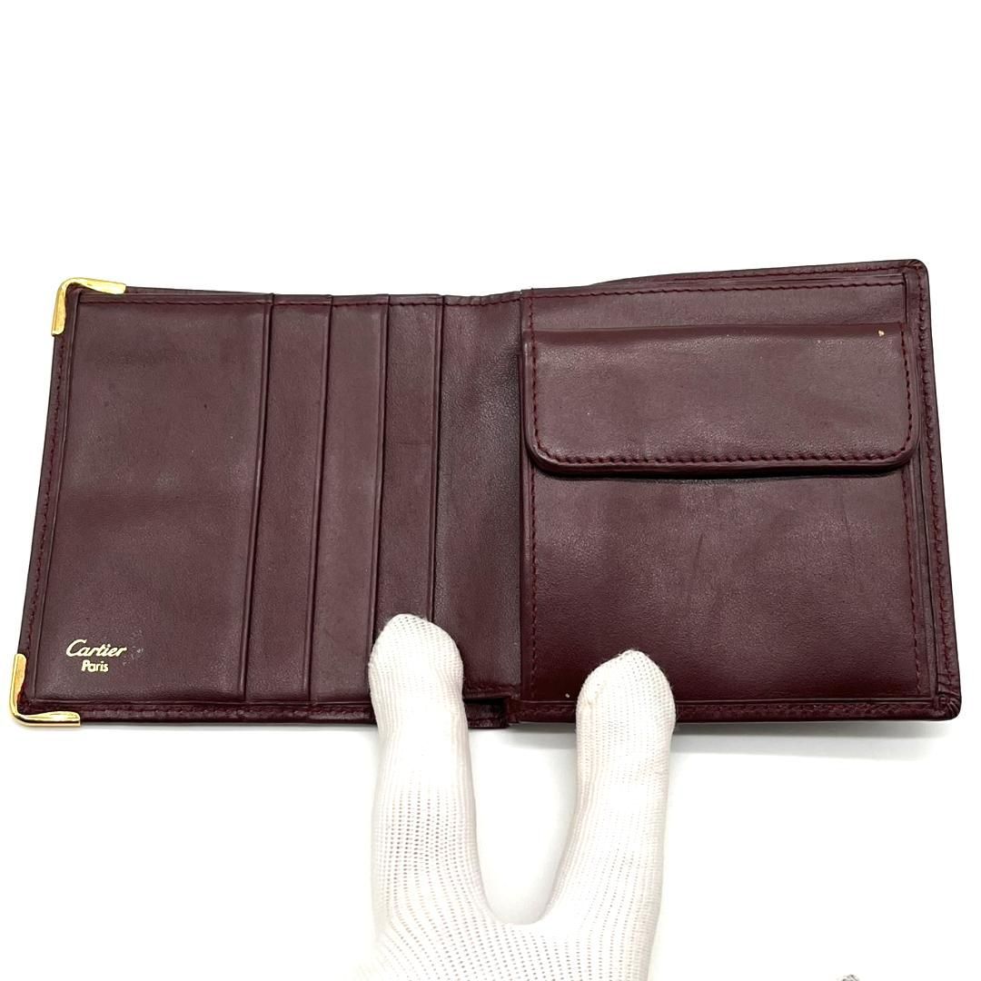 新品未使用　箱付き　Cartier カルティエ　折り財布　マストライン　ボルドー 楽天市場】【新品未使用品】【財布】Cartier カルティエ マストライン