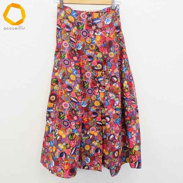 ケンゾー KENZO ヴィンテージ スカート フ ロング 総柄 a970037