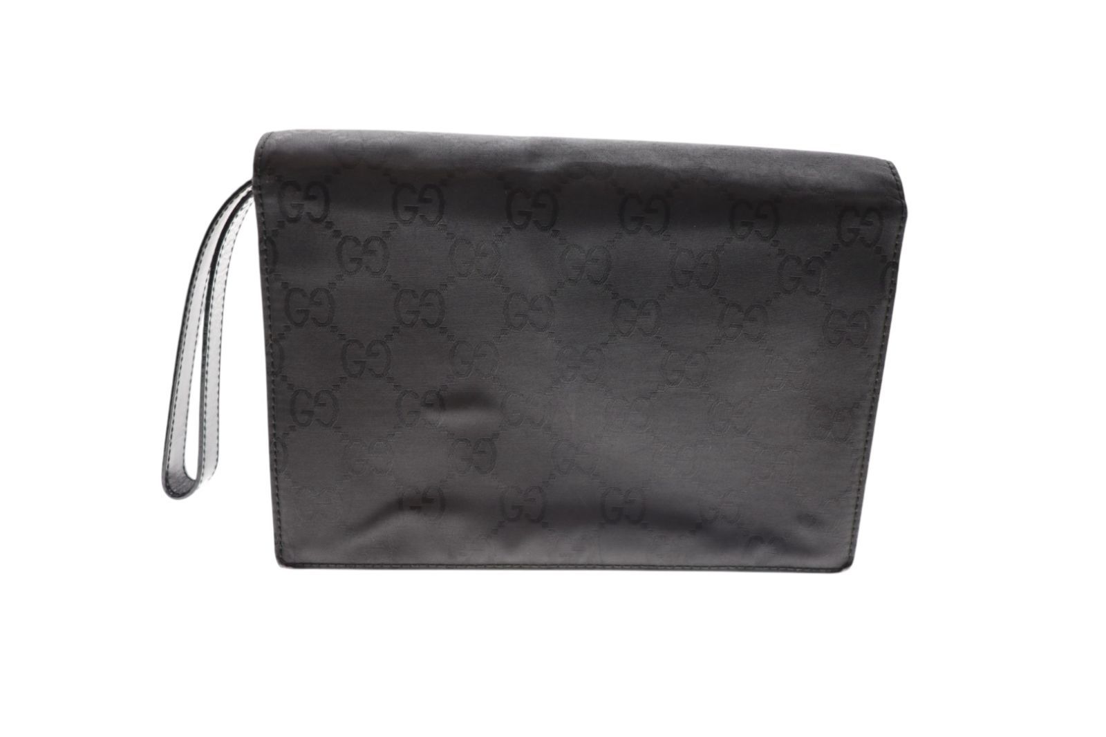 GUCCI グッチ セカンドバッグ GG柄 ブラック メンズ マイクロGG 金具 鍵付き