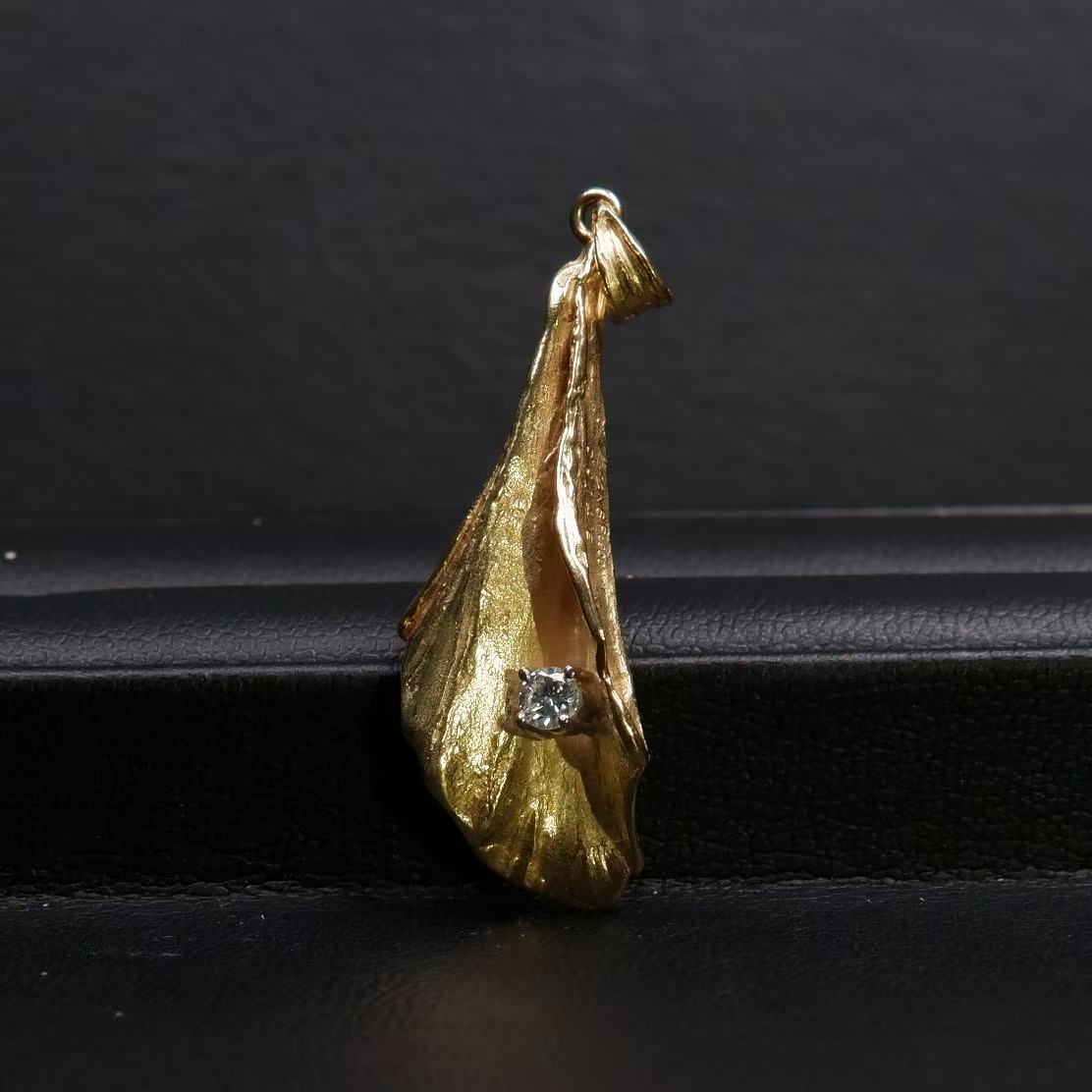 岩倉康二 兩面 エメラルド ダイヤモンド ペンダント K 18 PT 900 -X 10585