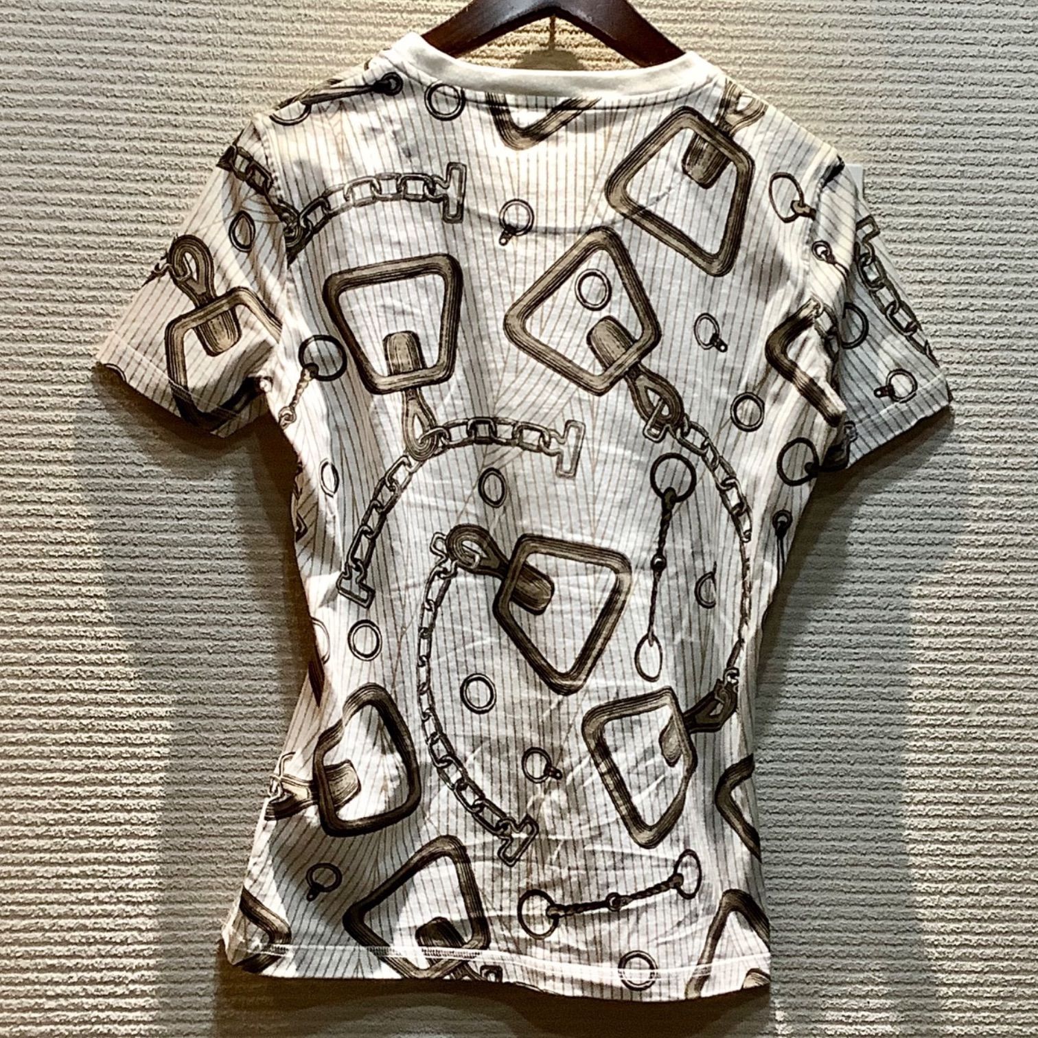 エルメス HERMES 24 SS カレイドスコープ エフェクト Tシャツ カットソー 半袖 34 レディース I 1016 T 44