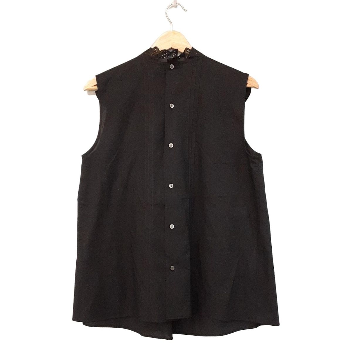 Bilitis ビリティス ノースリーブシャツブラウス サイズ38 M レディース - 黒 レース