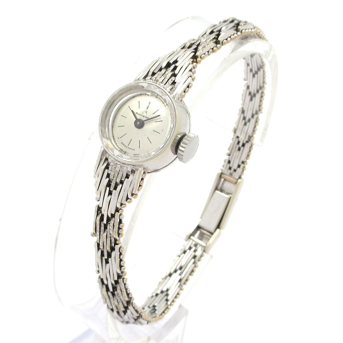 BUCHERER ブッフェラー 腕時計 - レディース K18WG 金無垢 アンティーク シルバー