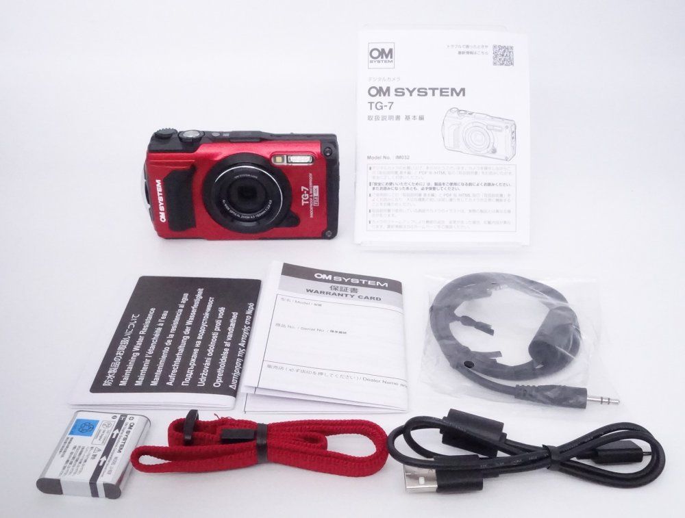 上品 オリンパス OLYMPUS コンパクトデジタルカメラ Tough TG-7 レッド 防水 D10128A