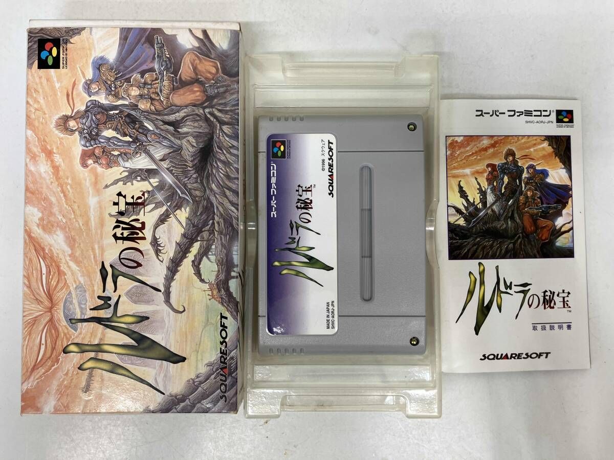 スーパーファミコン ルドラの秘宝 □SFC ルドラの秘宝 (箱・説明書付 