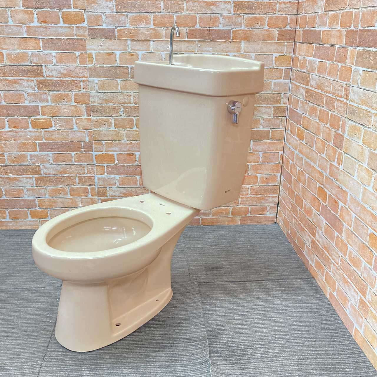 品 TOTO トイレ 洋式便器 床下排水 C420 排水芯530mm とタンク S517B のセット SC4 ハーベストベージュ 77J