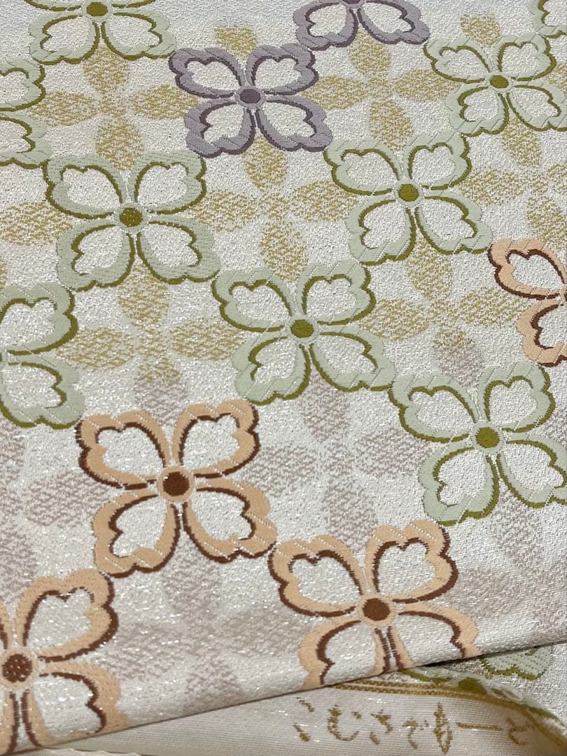 こむさでもーど 袋帯 正絹 六通 D072