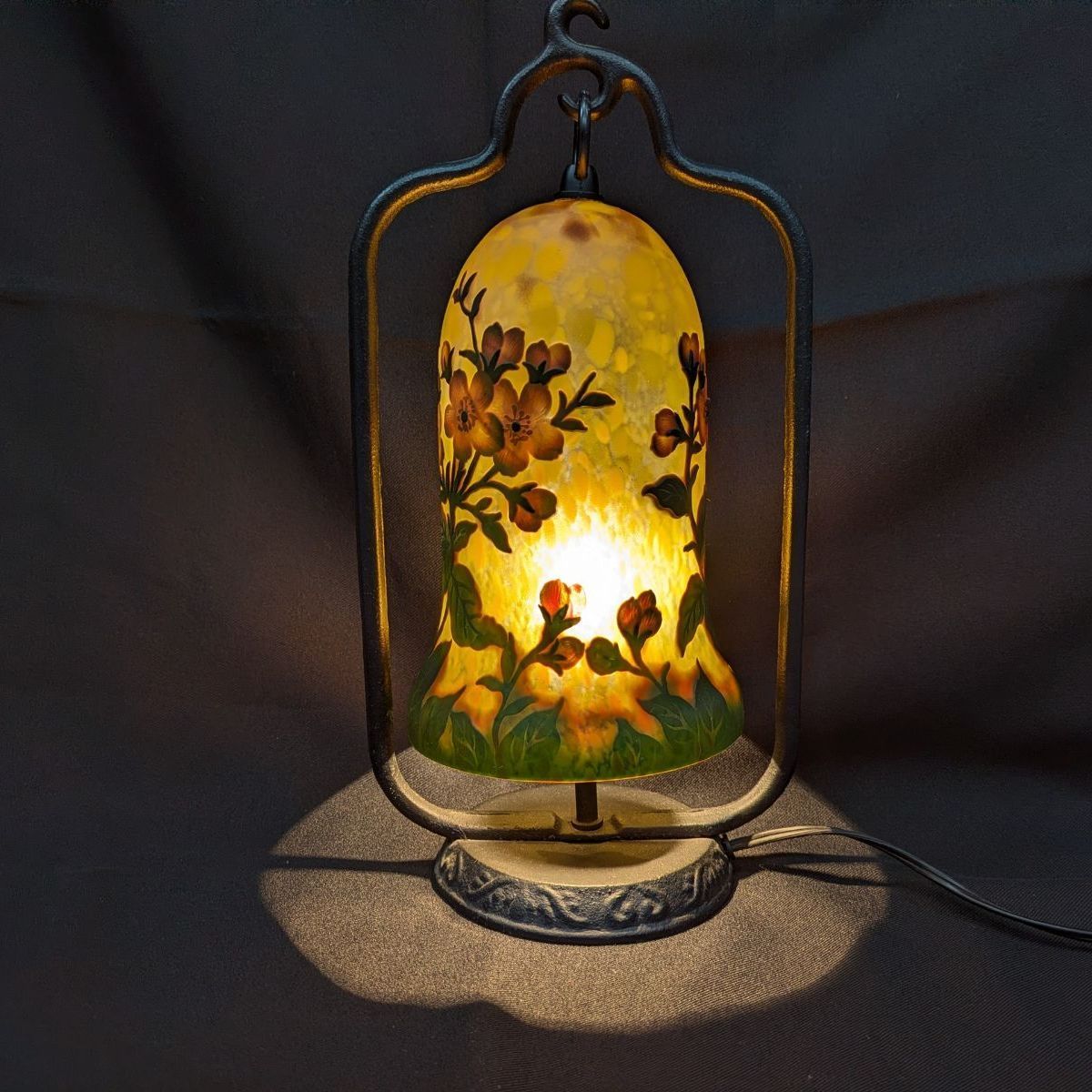 ! 外観良好 セレストカンパニー ガレ風 スタンドライト ランプ アンティーク風 レトロ 間接照明