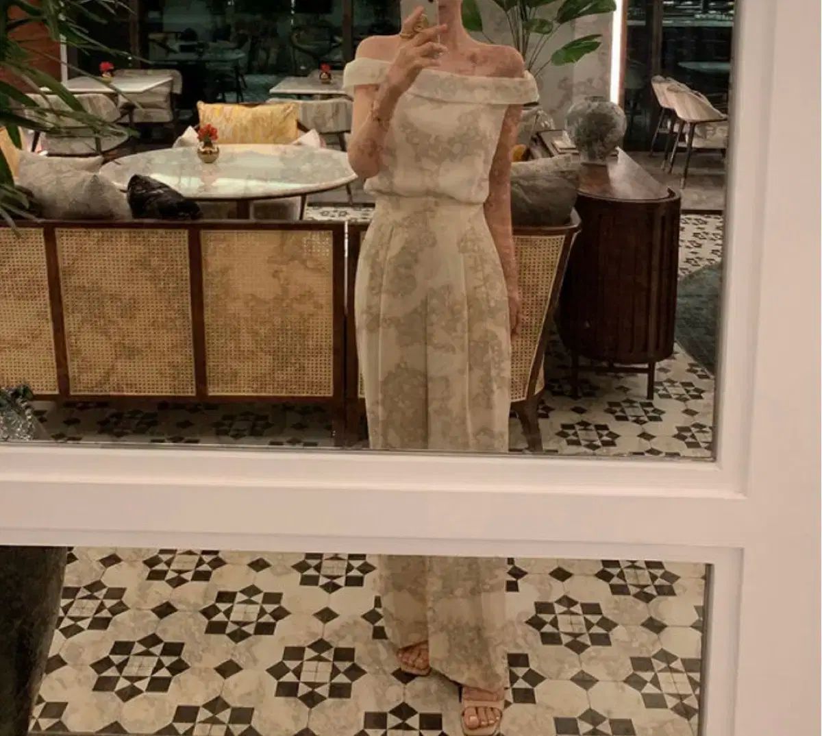  ディント ロアール ラビス オフショルダー ブラウス 55-66 長袖 シャツ ブラウス