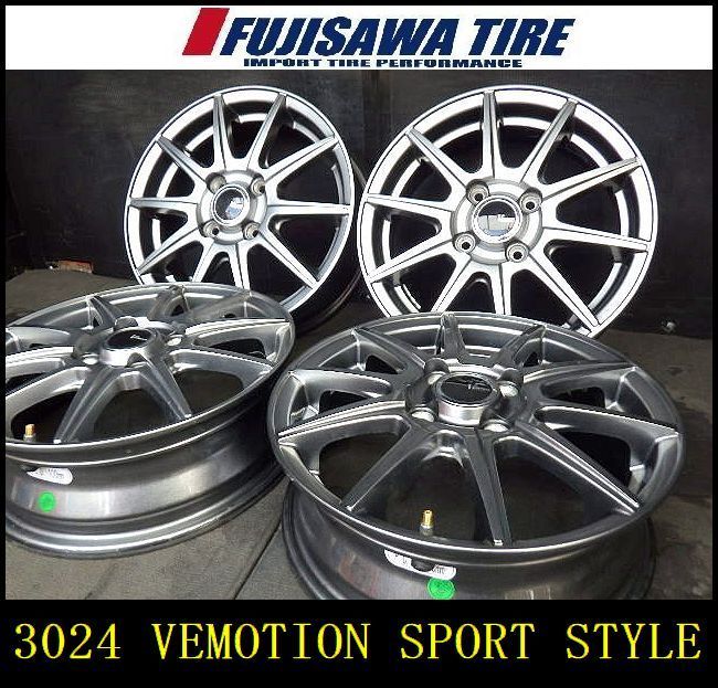 3024 J sport style ホイール 14 x 4.5 4穴 PCD 100 45 4本
