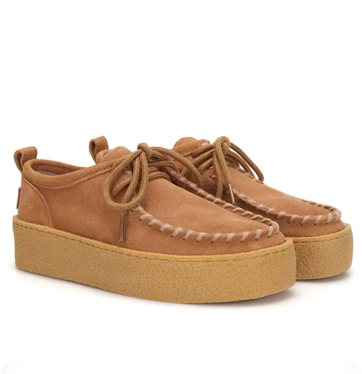 モカシンシューズ タン