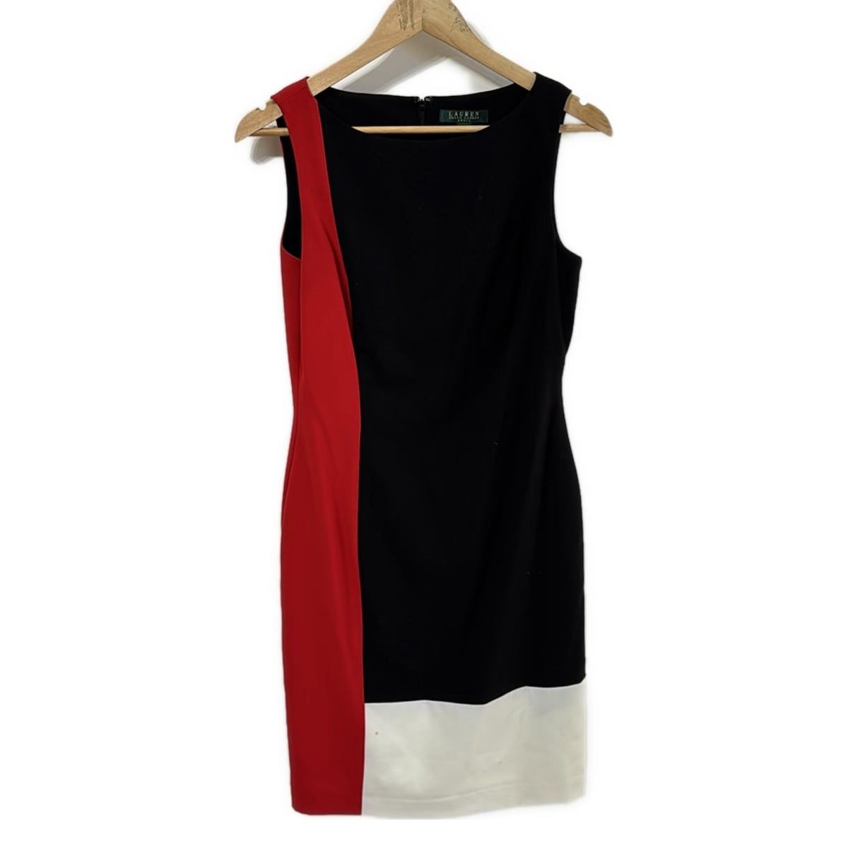 RalphLauren ラルフローレン ワンピース サイズ6 M レディース - 黒×レッド×白 ノースリーブ ロング
