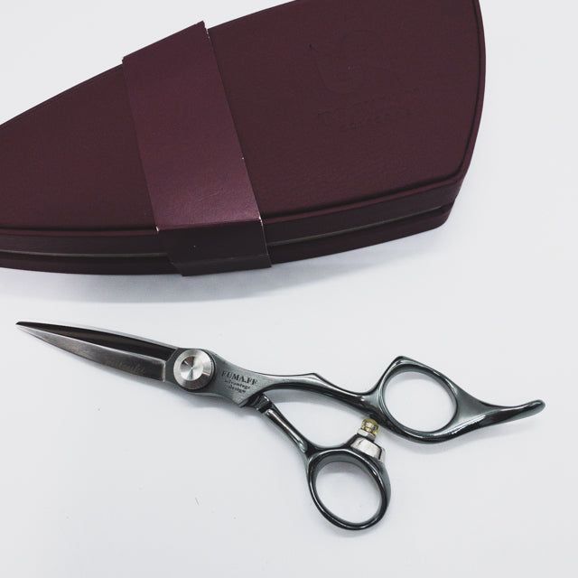 トギノンTOGINON FUMA FFスライド グレー シザー オフセット 理容 美容ハサミ 美容師 理容師 右利き 5.8インチ sc1221