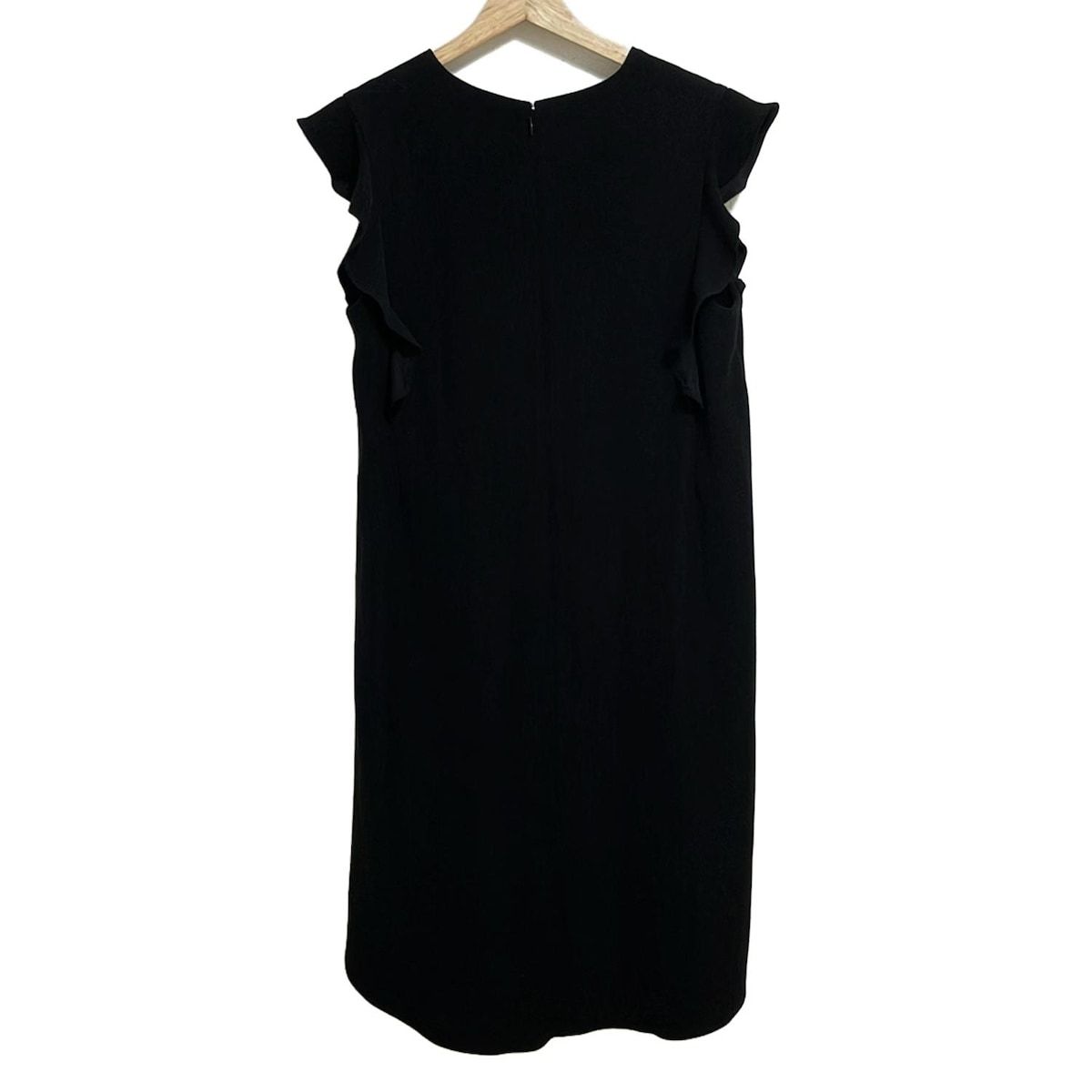 YOKO CHAN ヨーコ チャン ワンピース サイズ40 M レディース - 黒 Vネック 半袖 ひざ丈