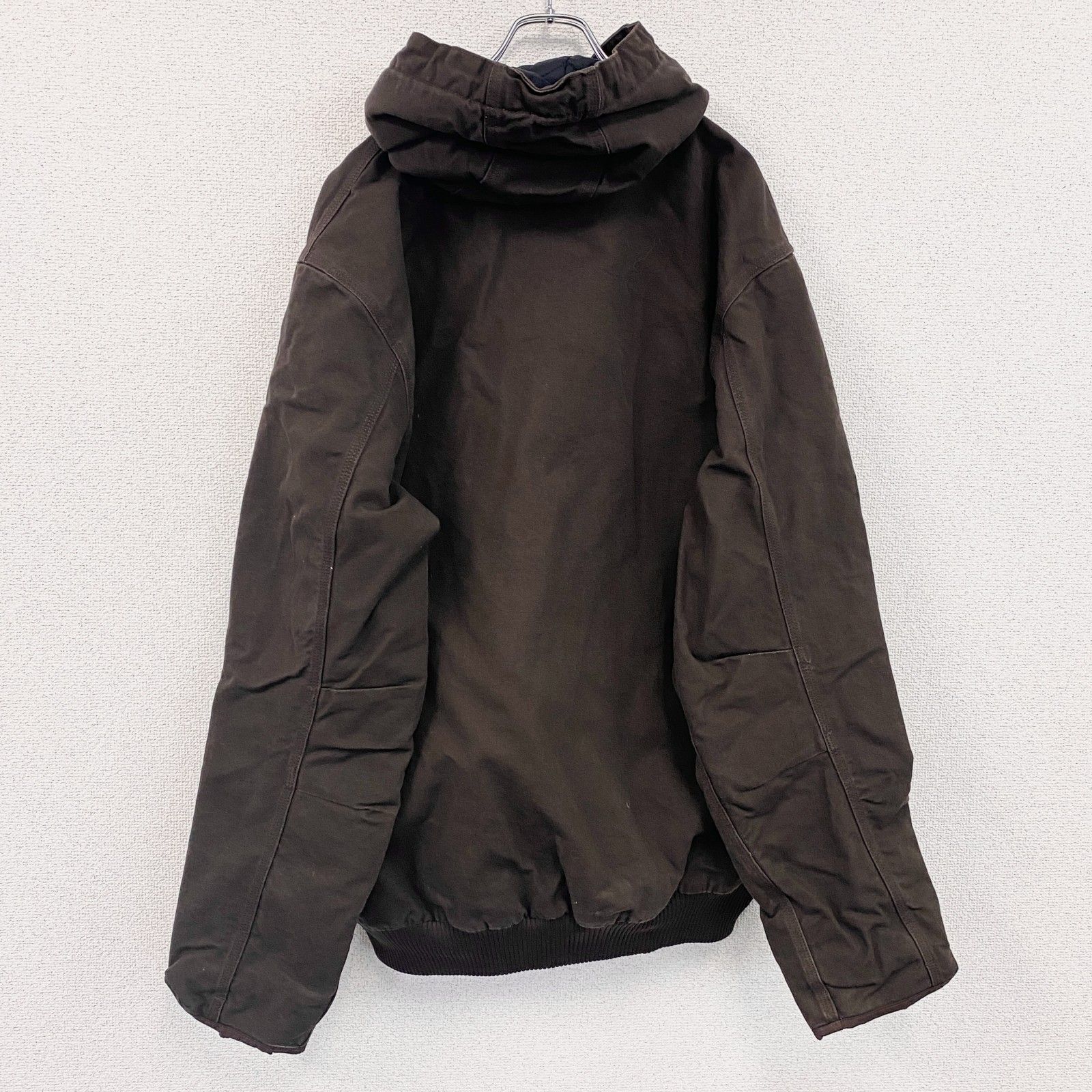 古着 carhartt カーハート アクティブジャケット キルティングライナー 茶色 ブラウン XLサイズ