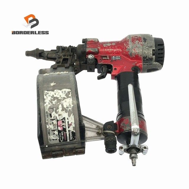 品 makita マキタ 50 mm 高圧 サイディング用 エア釘打機 AN 510 HS 赤 エア釘打ち機 ロール釘打機 コイルネイラ117598