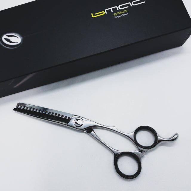 マック シザーBMAC FT-6017B B オフセット シザー セニング 美容ハサミ すきばさみ 美容師 理容師 約55~65 右利き 6インチ sc1238