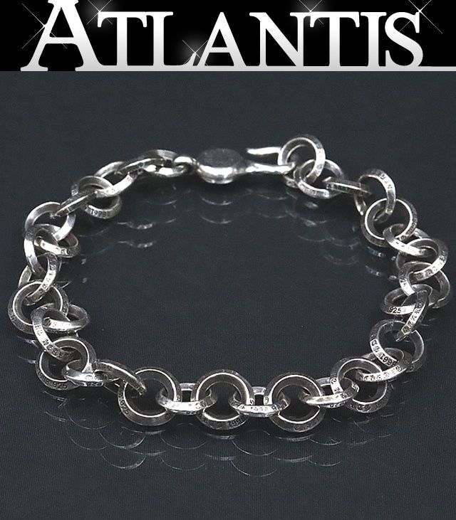 広尾店 クロムハーツ CHROME HEARTS シングルBリングブレス ブレスレット メンズ シルバー SV925 17549