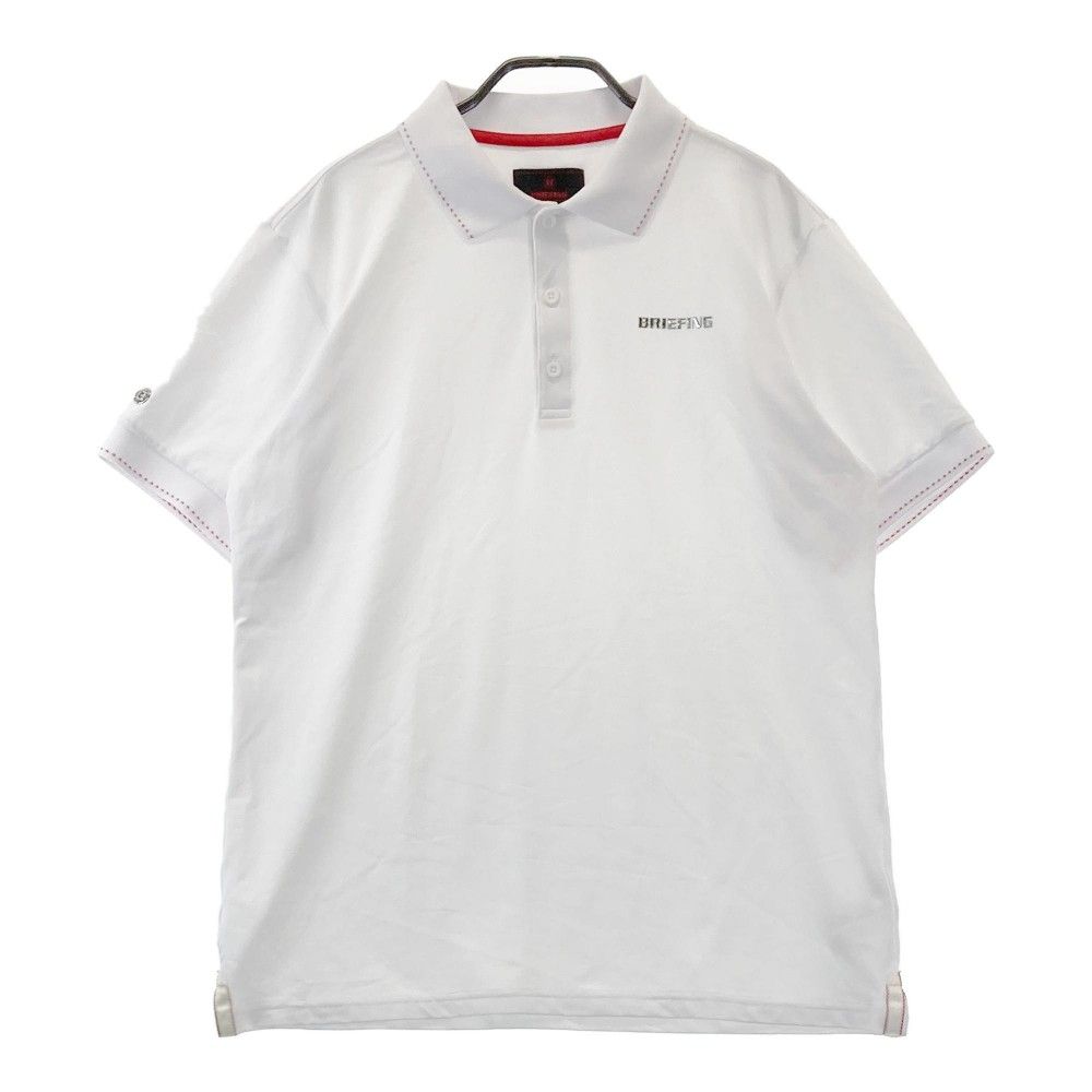 サイズ L BRIEFING GOLF ブリーフィング モデル 半袖ポロシャツ ホワイト系 240101453819 ゴルフウェア メンズ ストスト