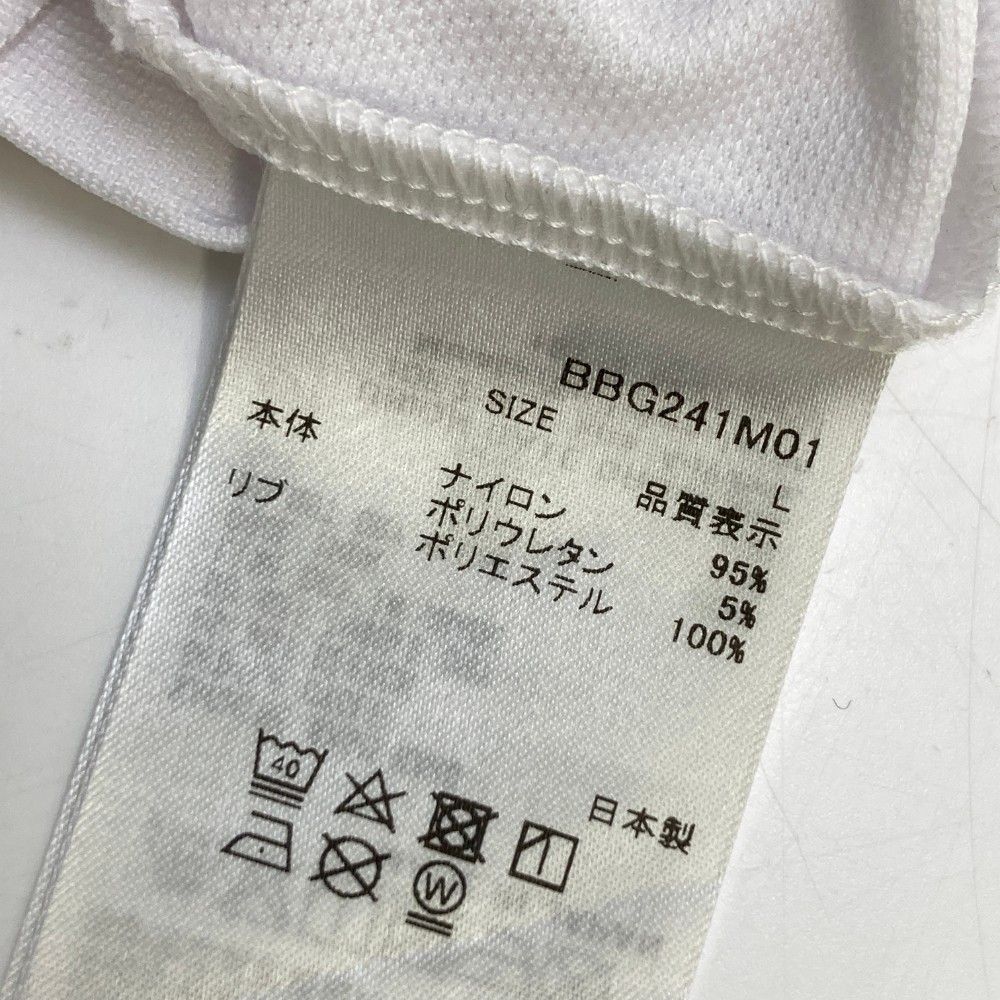 サイズ L BRIEFING GOLF ブリーフィング モデル 半袖ポロシャツ ホワイト系 240101453819 ゴルフウェア メンズ ストスト MOOIMEC_CO_ZA