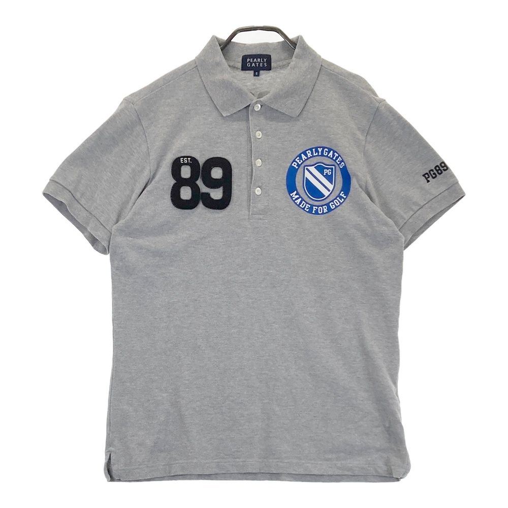 サイズ：5 PEARLY GATES パーリーゲイツ 半袖ポロシャツ グレー系
