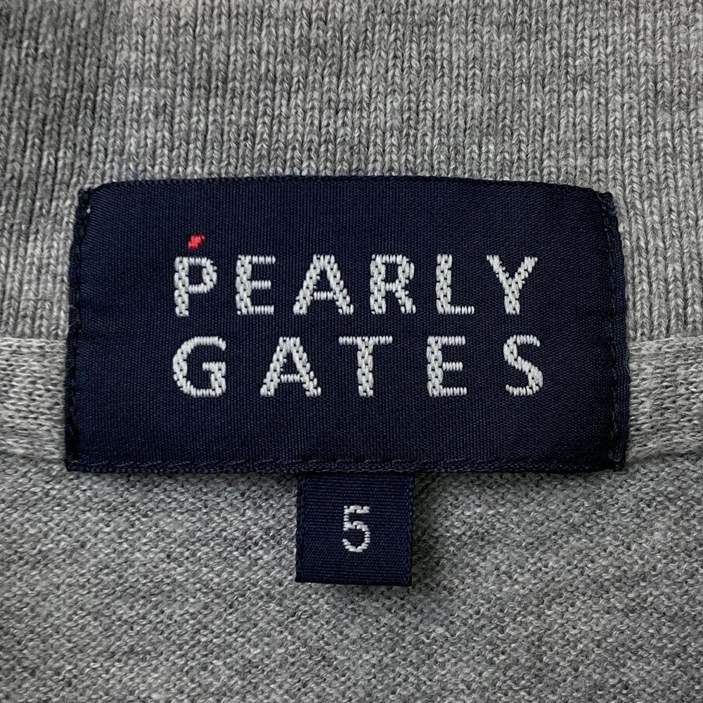 サイズ：5 PEARLY GATES パーリーゲイツ 半袖ポロシャツ グレー系