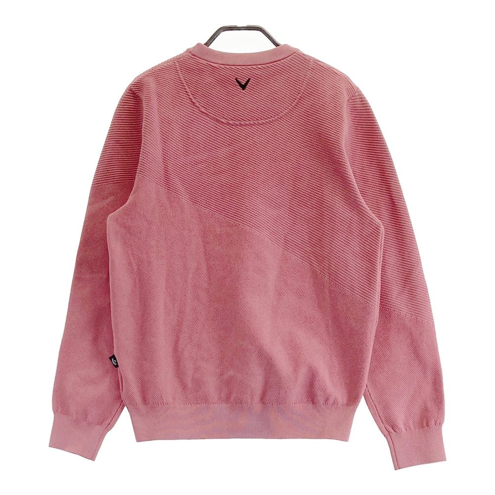 サイズ M CALLAWAY キャロウェイ モデル 長袖ニットセーター ピンク系 240101550114 ゴルフウェア メンズ ストスト