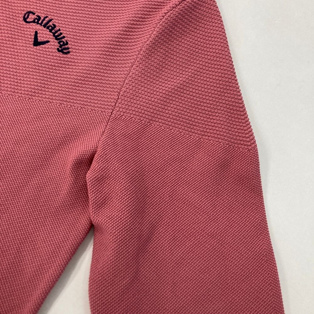 サイズ M CALLAWAY キャロウェイ モデル 長袖ニットセーター ピンク系 240101550114 ゴルフウェア メンズ ストスト LLC-HASEGAWATOSO_COM