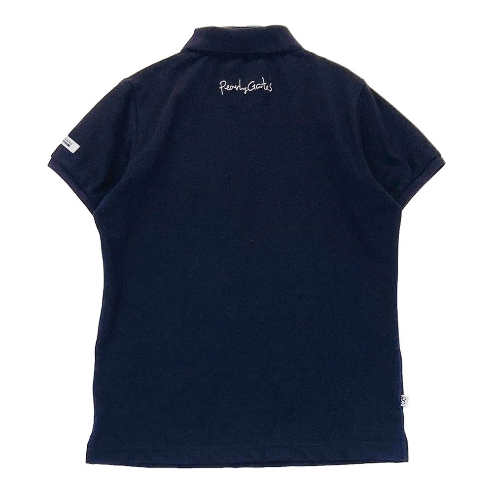 新品未使用　パーリーゲイツ  レディースポロシャツ　濃紺　size 1 未使用品 パーリーゲイツ レディース ゴルフ ポロシャツ 濃紺色 サイズ1