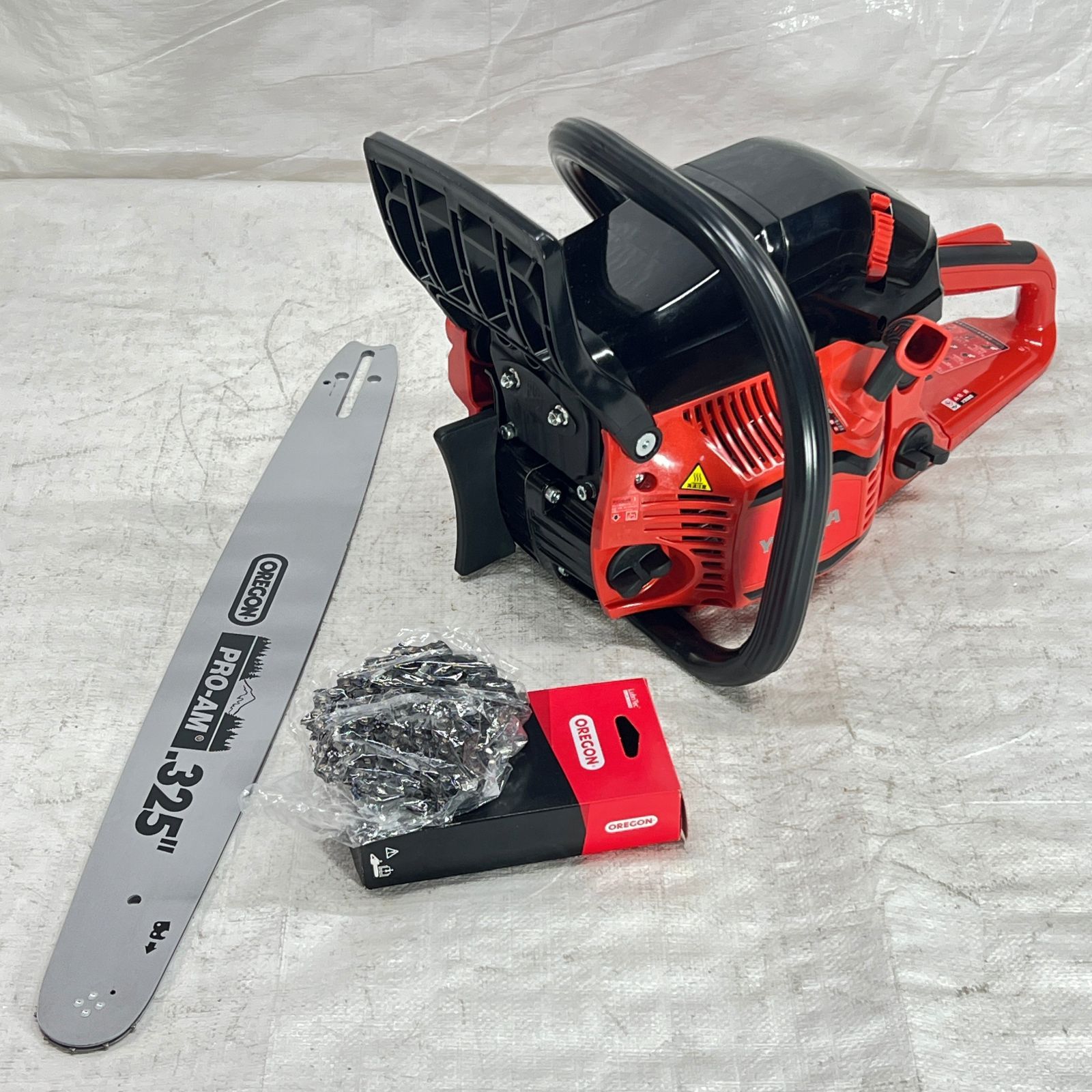 エンジン式 チェーンソー YOTUKA 20インチ 50cm 49cc 2.9馬力 オレゴン製 ガイドバー ソーチェーン 倒木 玉切り YS-CS5200 592